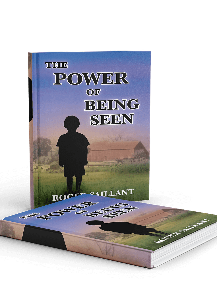 Book cover of "The Power of Being Seen," featuring a vibrant design that emphasizes visibility and self-acceptance themes.